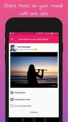 Mood Music - Feel/Share/Listen Musics on your mood android App screenshot 2